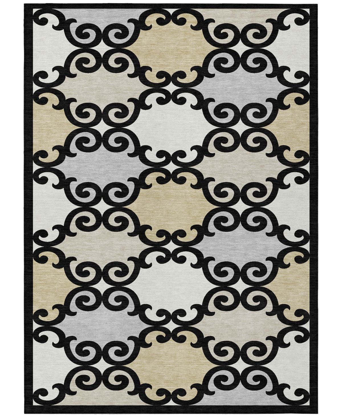 Addison Chantille Acn883 2'6"x3'10" Area Rug In Black