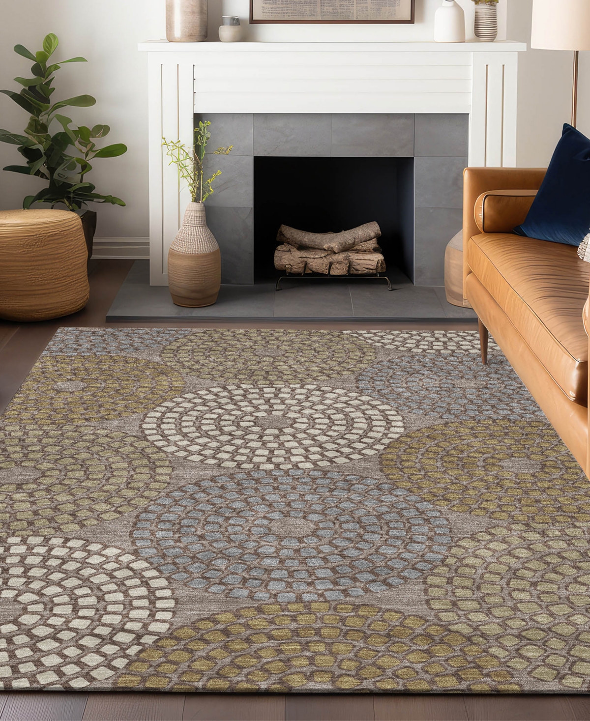 Addison Chantille Acn882 8'x10' Area Rug In Taupe