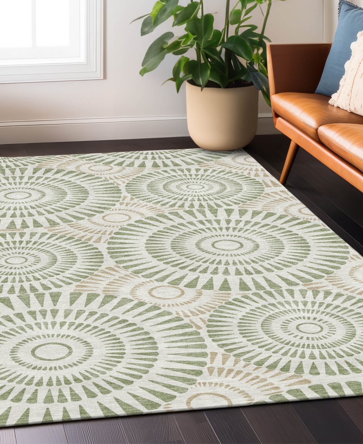 Addison Chantille Acn877 9'x12' Area Rug In Sage