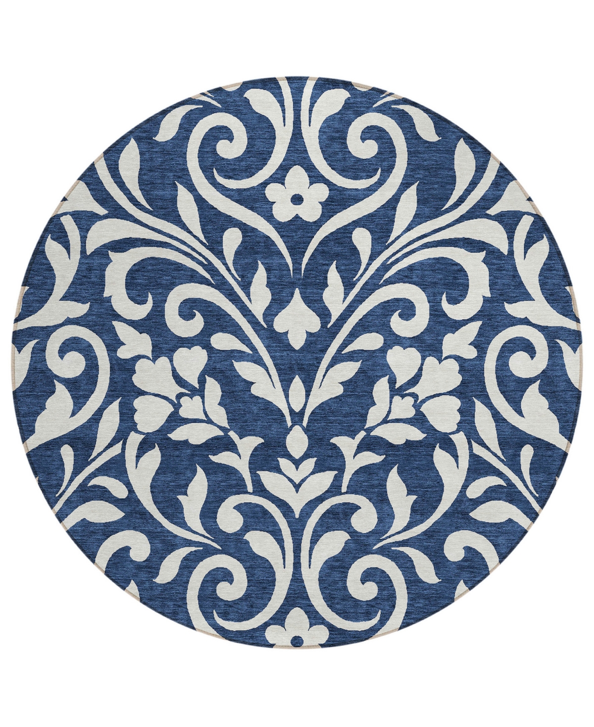 Addison Chantille Acn875 8'x8' Round Area Rug In Navy