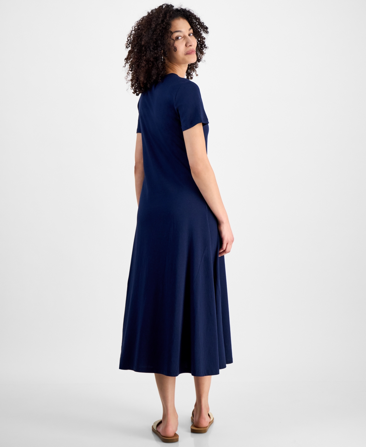 STYLE & CO PETITE T-SHIRT MAXI DRESS, EXCLUSIVELY AT MACY'S 