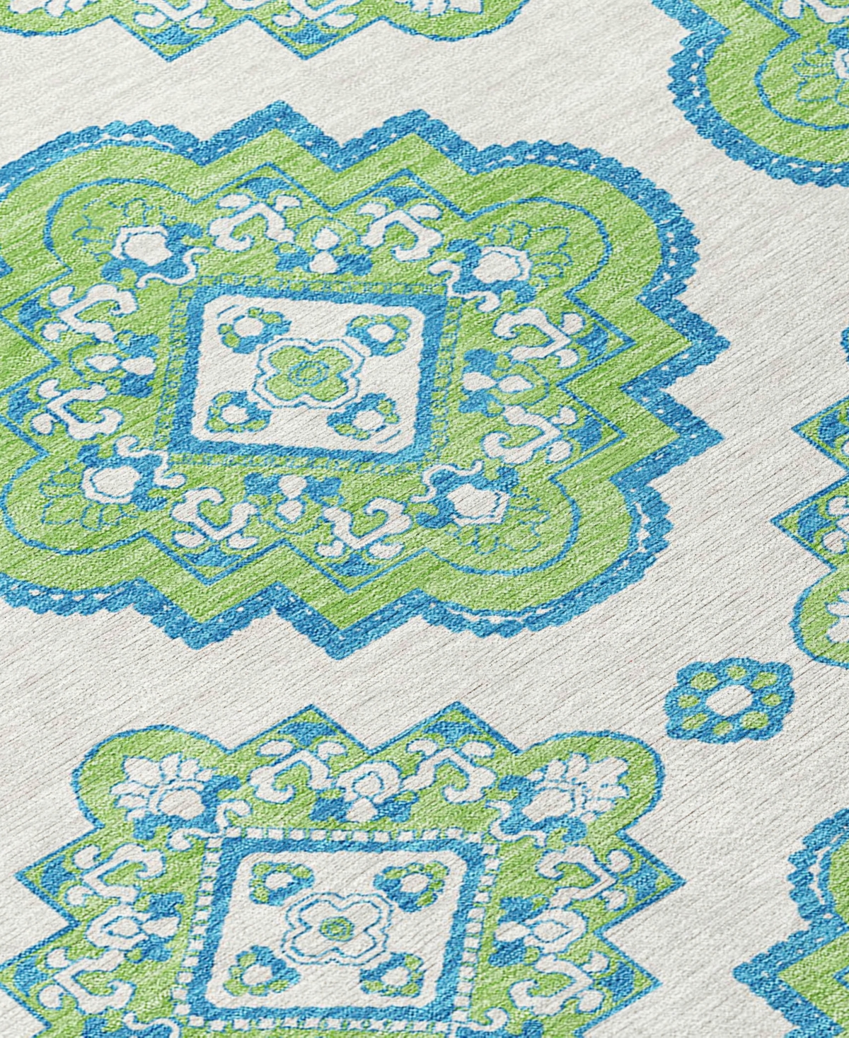Addison Chantille Acn878 2'3"x7'6" Runner Area Rug In Lime