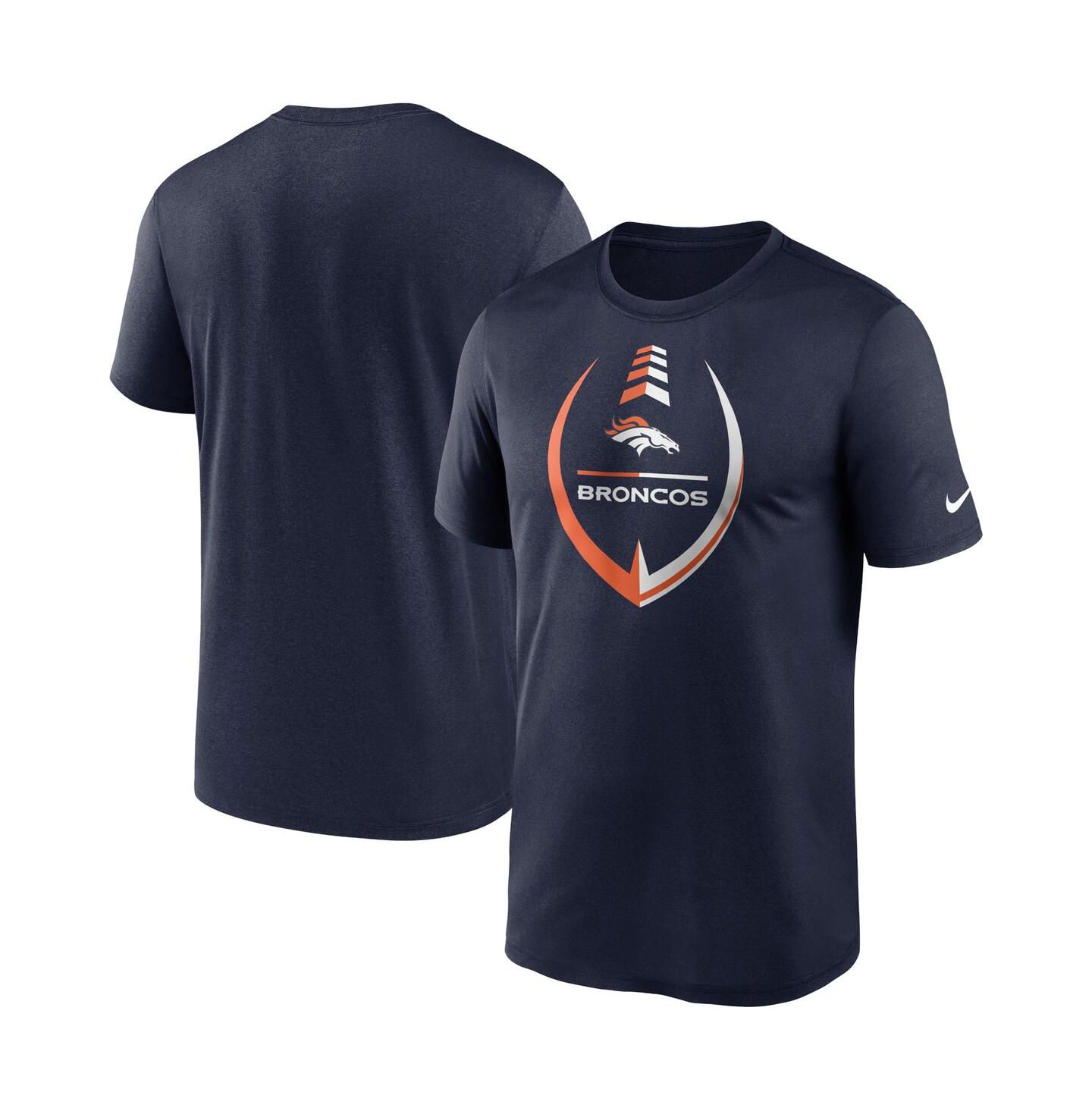 Мужская футболка Nike Navy Denver Broncos Icon Legend Performance — фото 1