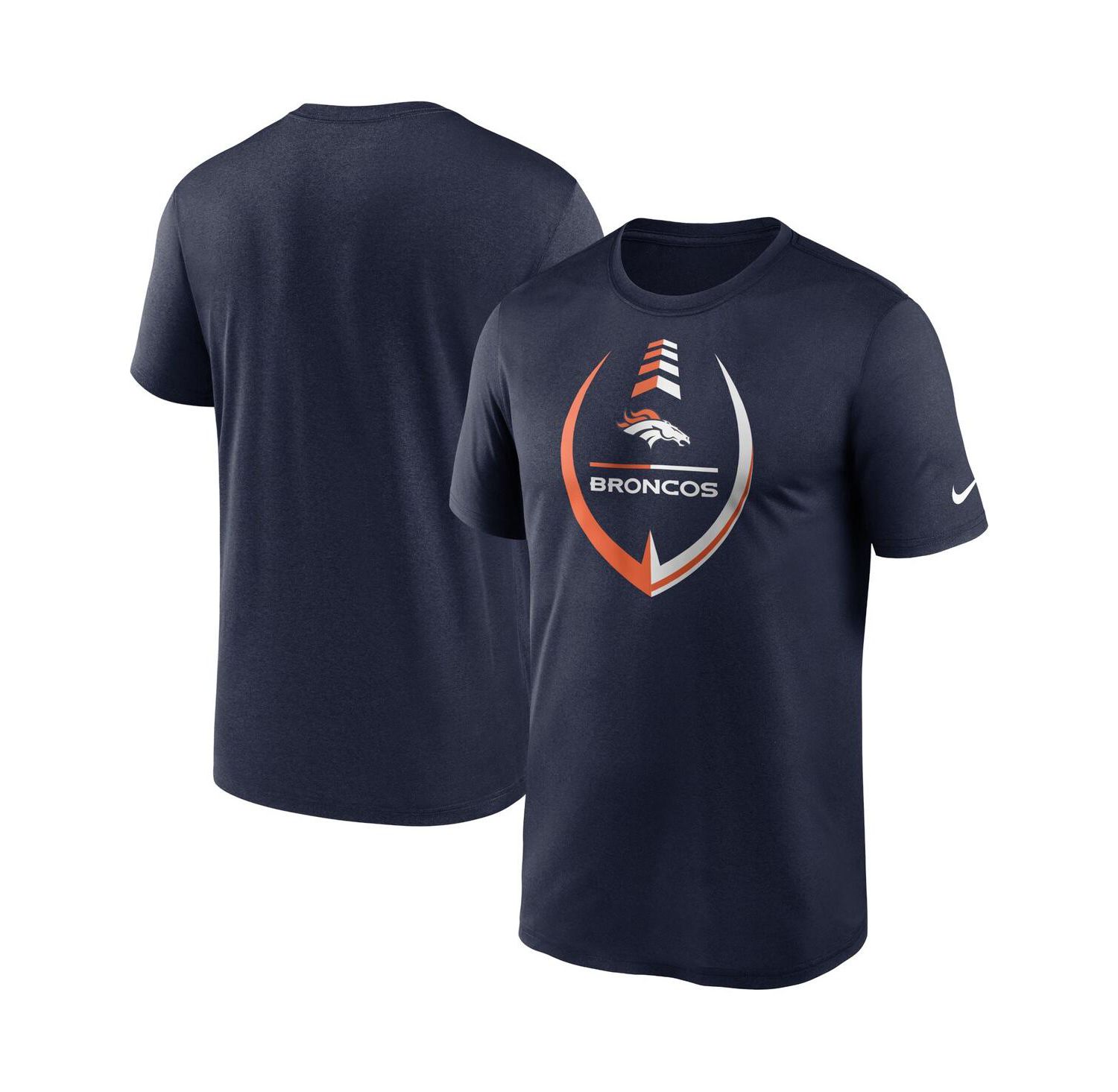 Men's Navy Denver Broncos Icon Legend Performance T-Shirt
