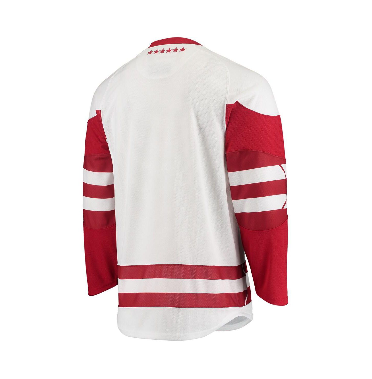 Мужской топ Under Armour White Wisconsin Badgers UA Replica Hockey Jersey — фото 6