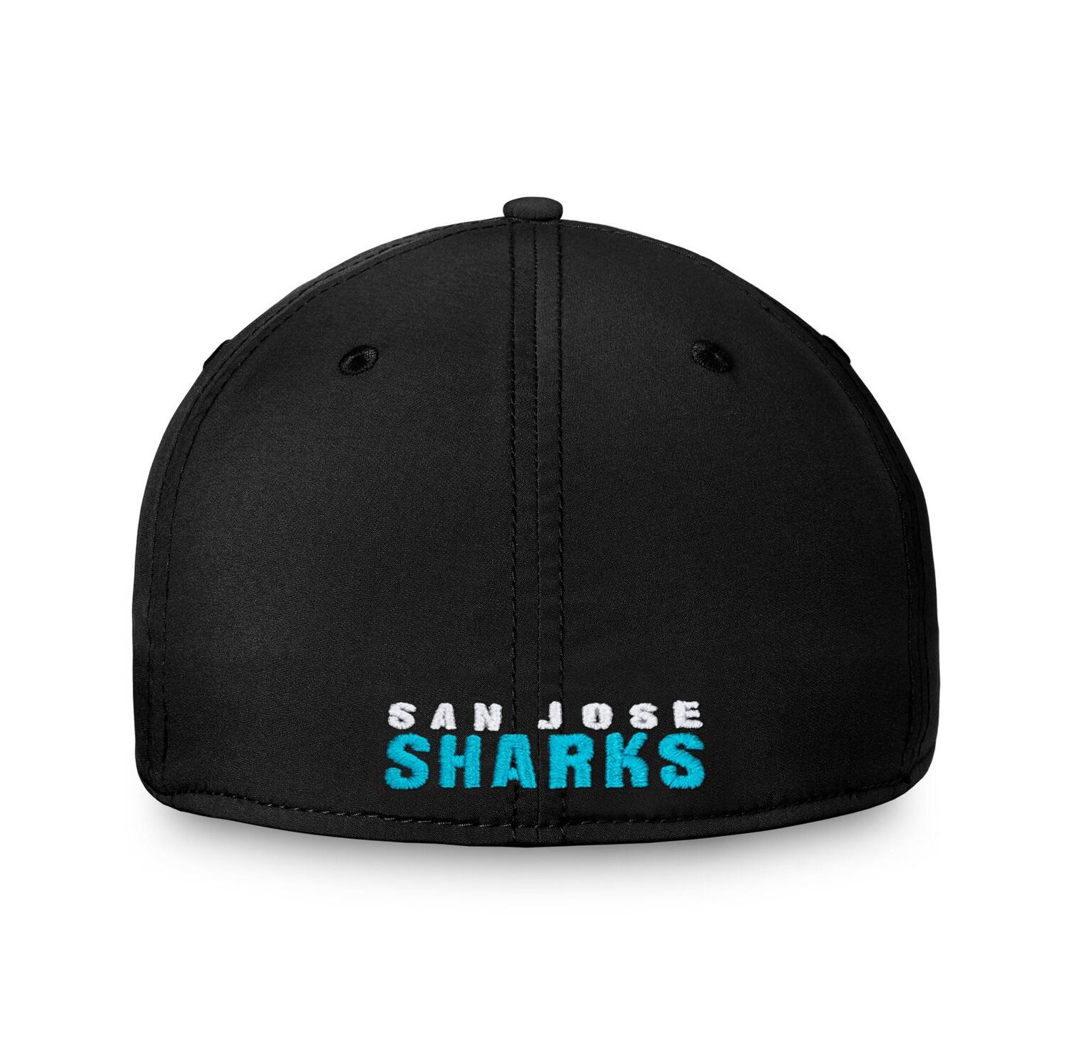 Men's Black San Jose Sharks Core Primary Logo Flex Hat