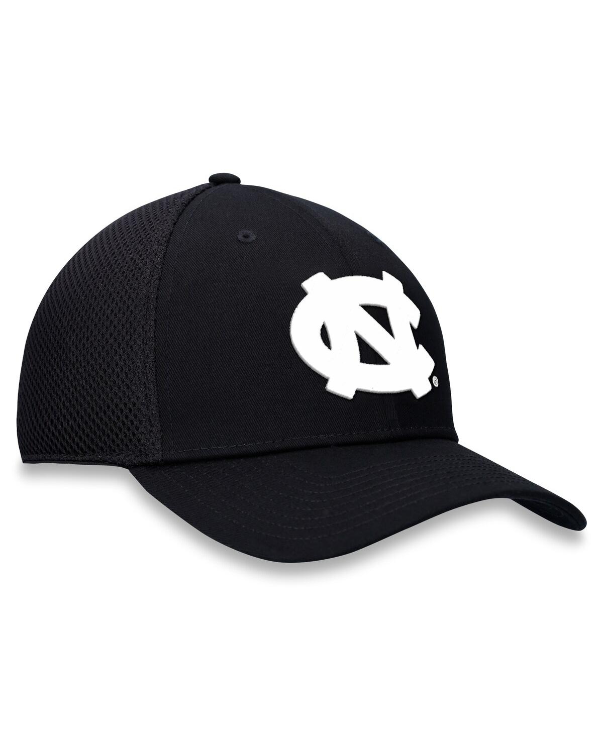 Top Of The World Men's Black North Carolina Tar Heels Spacer Flex Hat In Black