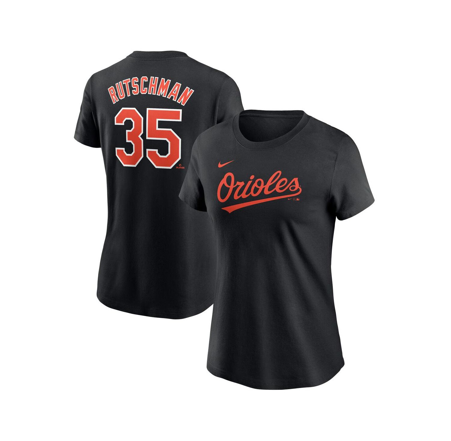 Women's Adley Rutschman Black Baltimore Orioles Fuse Name & Number Top
