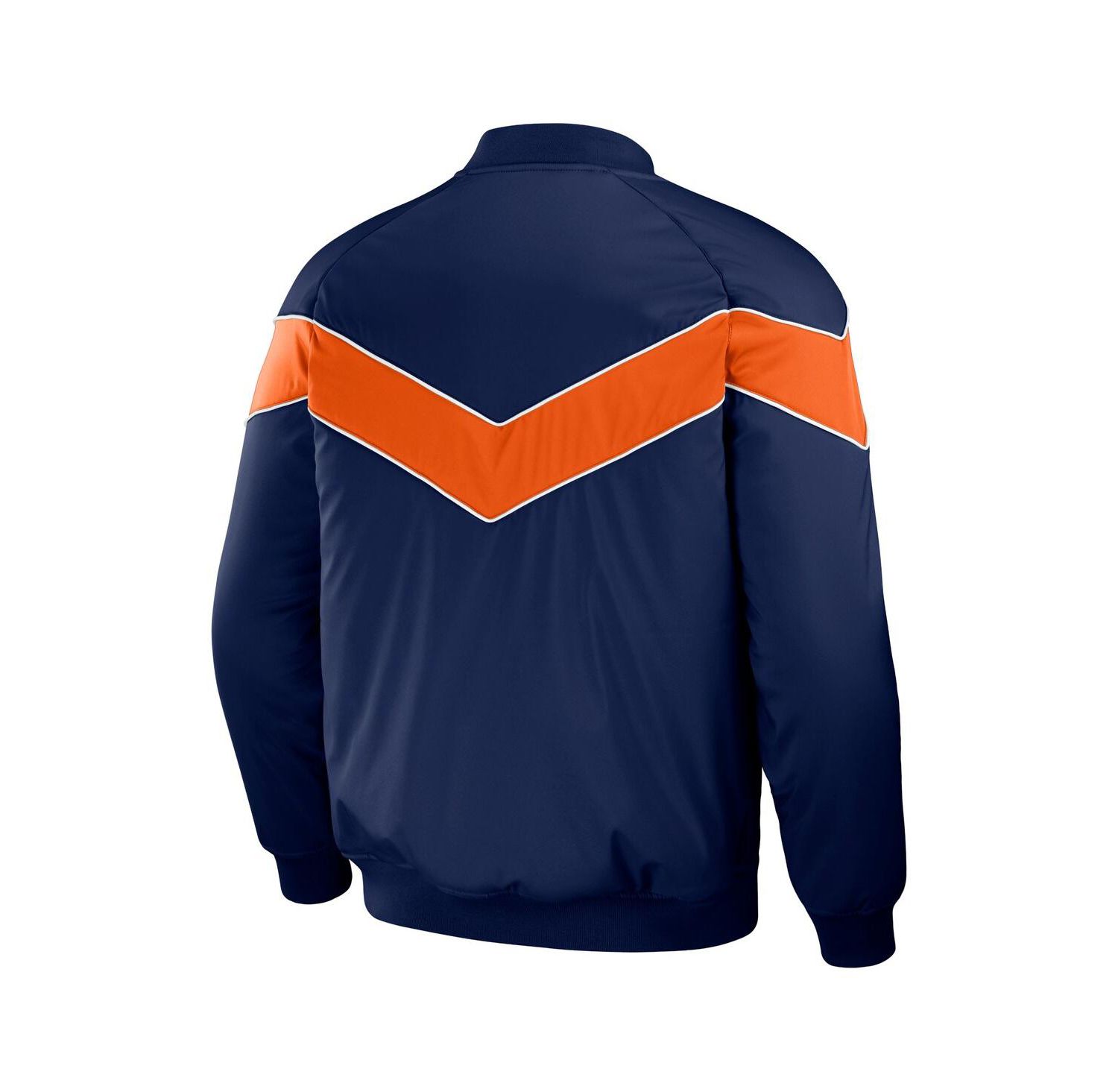 Men's Navy Detroit Tigers Baseball Raglan Full-Snap Jacket