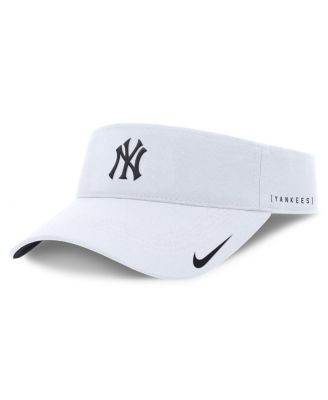 Nike - Men's White New York Yankees Primetime Bozz Ace Performance Adjustable Visor