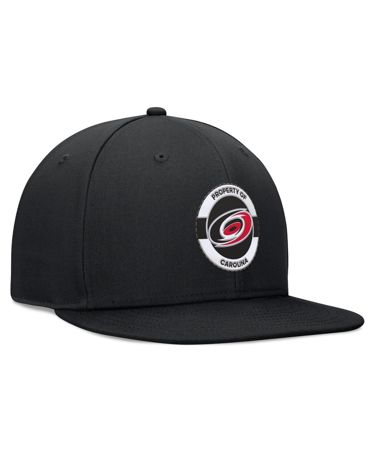 Fanatics Men's Black Carolina Hurricanes Authentic Pro Training Camp Snapback Hat In Black