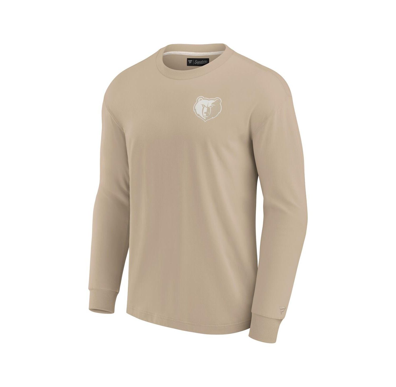 Men's and Women's Khaki Memphis Grizzlies Elements Super Soft Long Sleeve T-Shirt