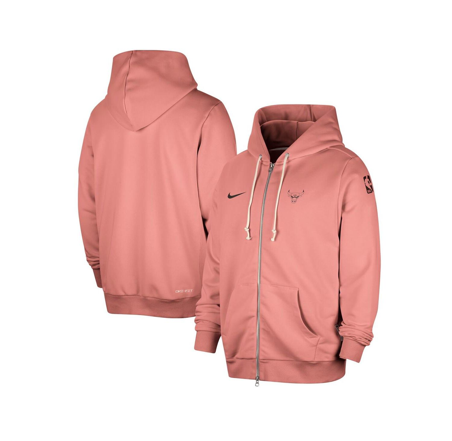 Men's Red Chicago Bulls Authentic Standard Issue Full-Zip Hoodie Jacket