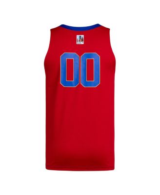 Men's 00 Royal/Red Kansas Jayhawks Black History Month Basketball Jersey