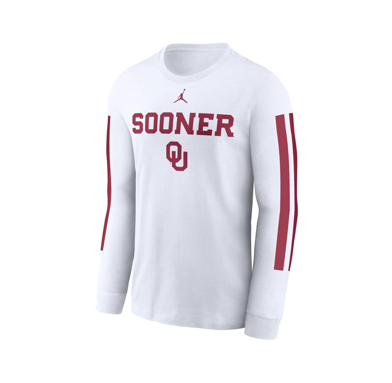 Men's White Oklahoma Sooners Local Spirit Slogan Long Sleeve T-Shirt