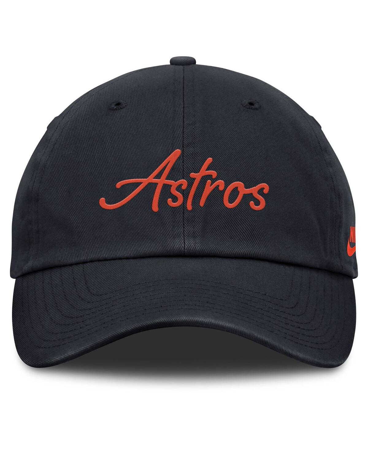 Nike Houston Astros Cooperstown Script  Women's Mlb Adjustable Hat In Navy