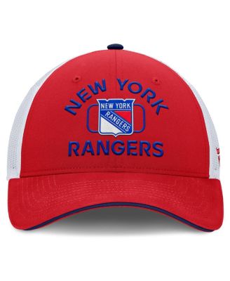 Men's Red/White New York Rangers Authentic Pro Rink Trucker Hat