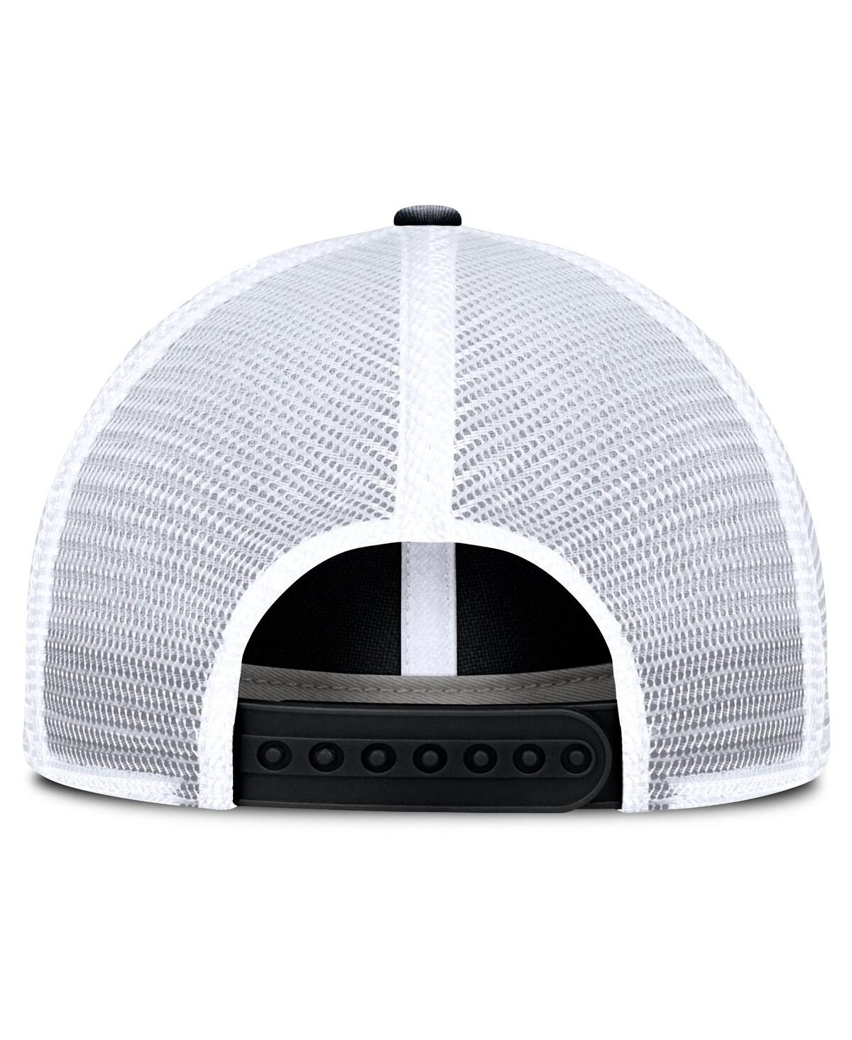 Fanatics Men's Black/white New York Islanders Averie Trucker Adjustable Hat In Black,white