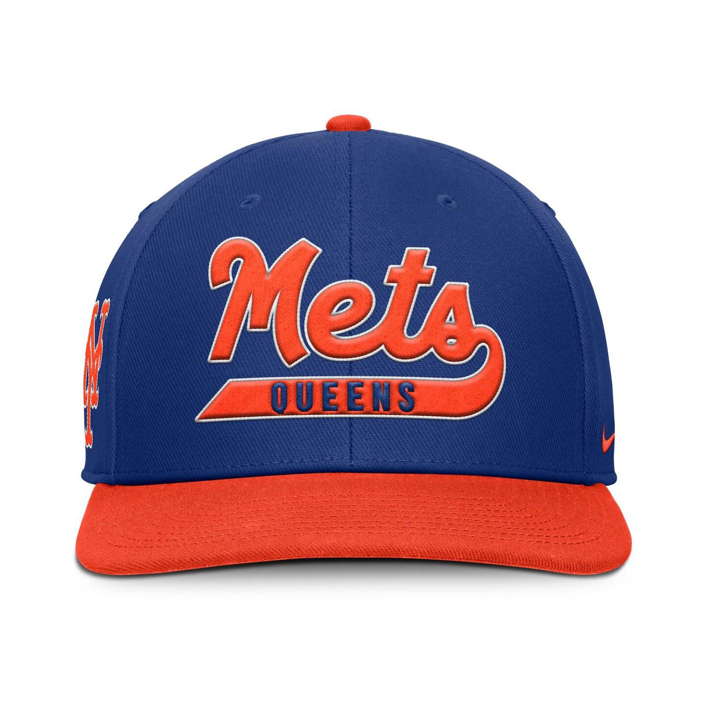 Мужская кепка Nike Royal/Orange New York Mets Pro Performance Snapback Hat — фото 2