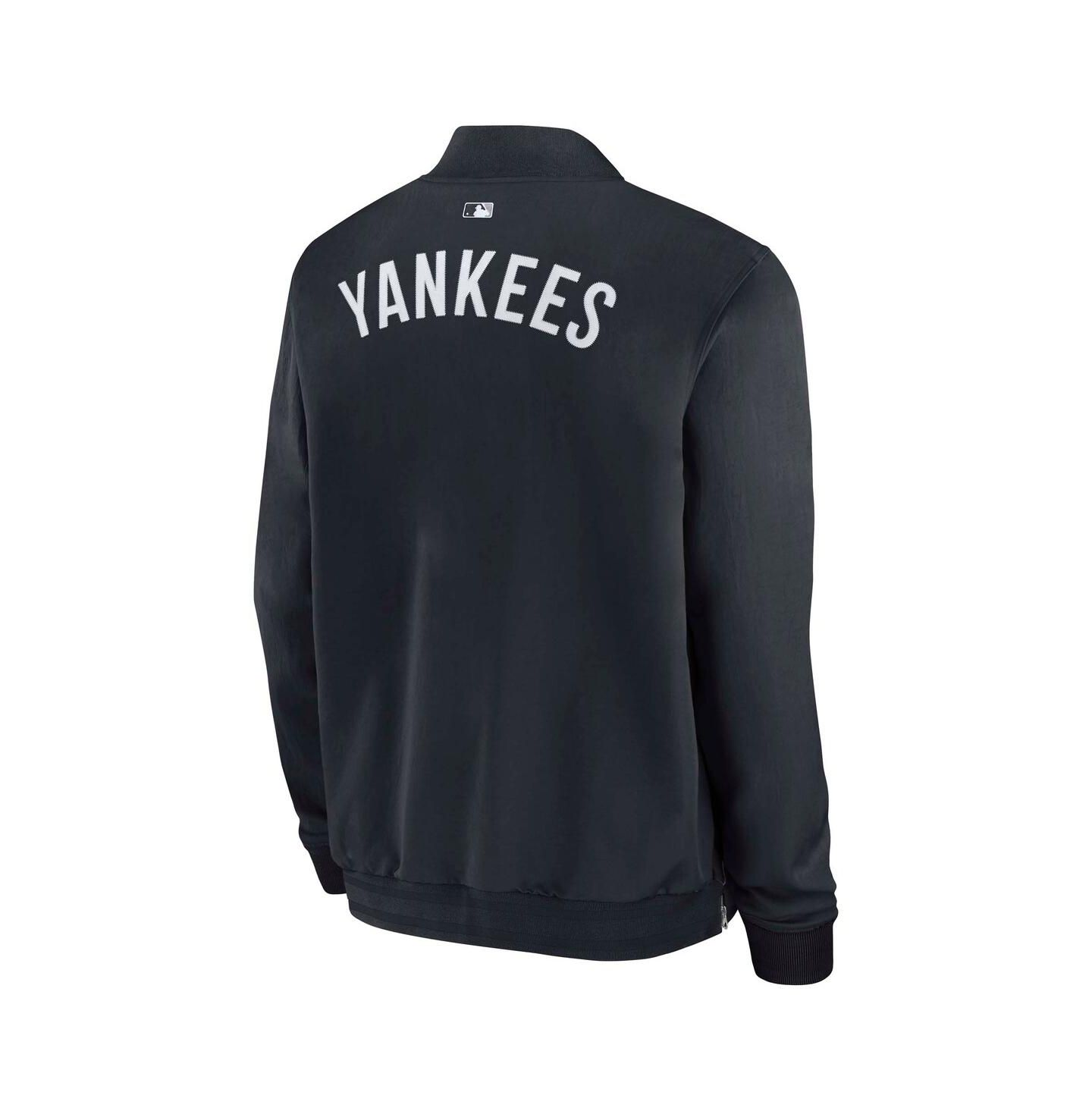 Мужская куртка Nike Navy New York Yankees Authentic Collection Dugout Full-Zip Bomber — фото 3