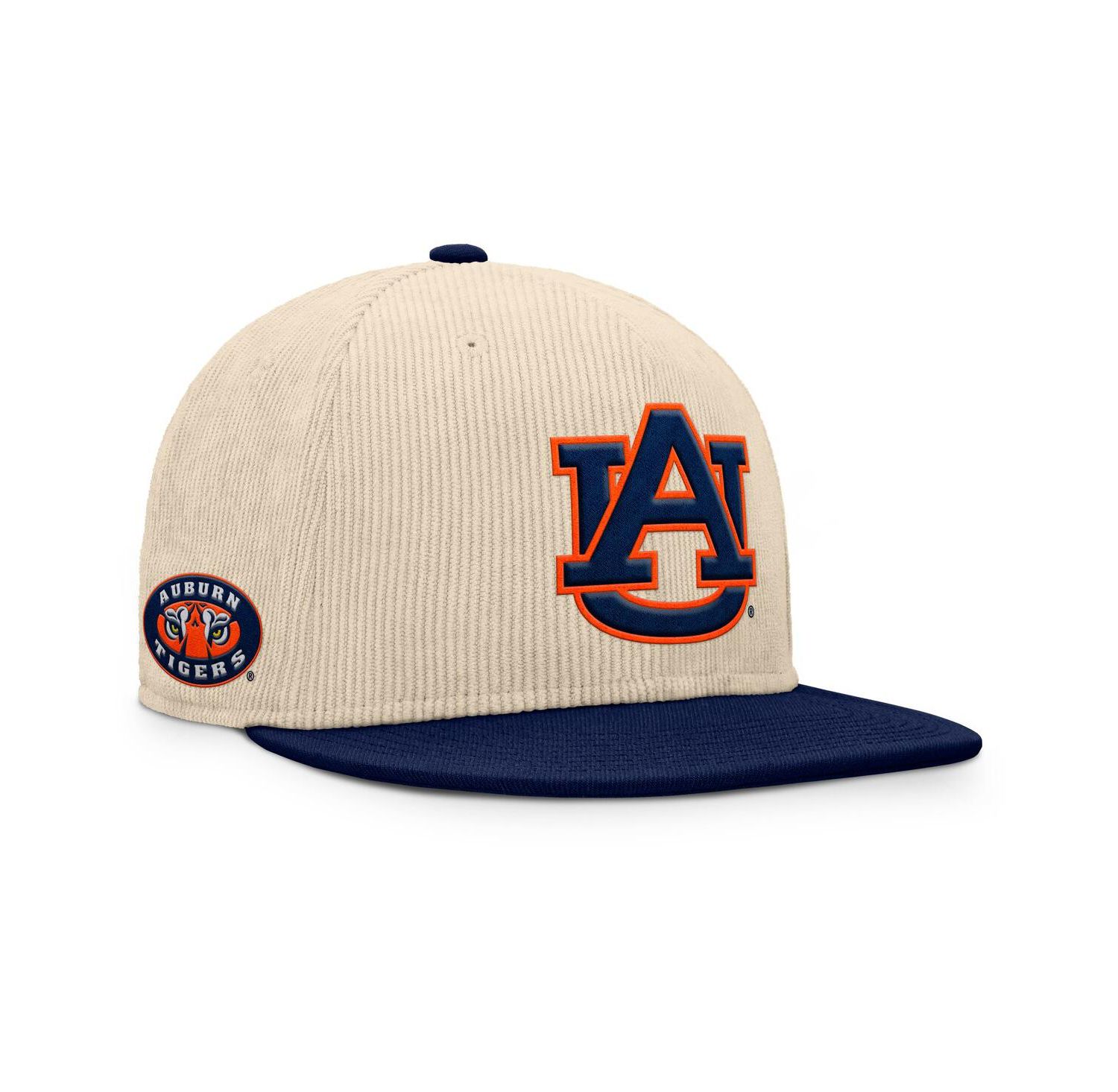 Men's Tan Auburn Tigers Catcher Snapback Hat