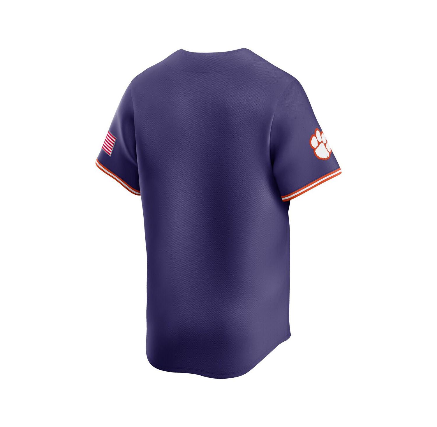 Men's Purple Clemson Tigers College Limited Baseball Jersey