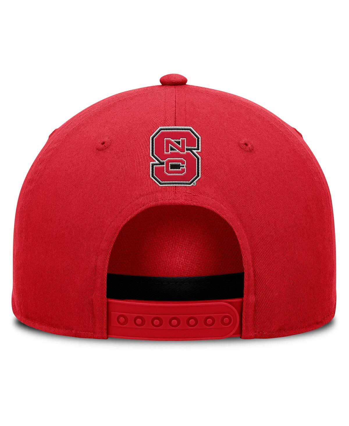 Fanatics Men's Red Nc State Wolfpack Foul Ball Rope Adjustable Hat In Red