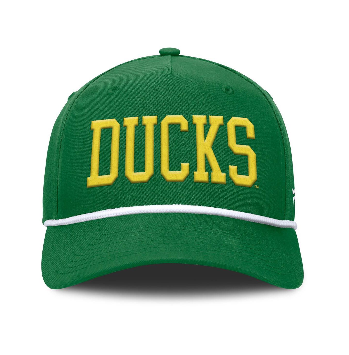 Мужская кепка Fanatics Green Oregon Ducks Foul Ball Rope Adjustable Hat — фото 2