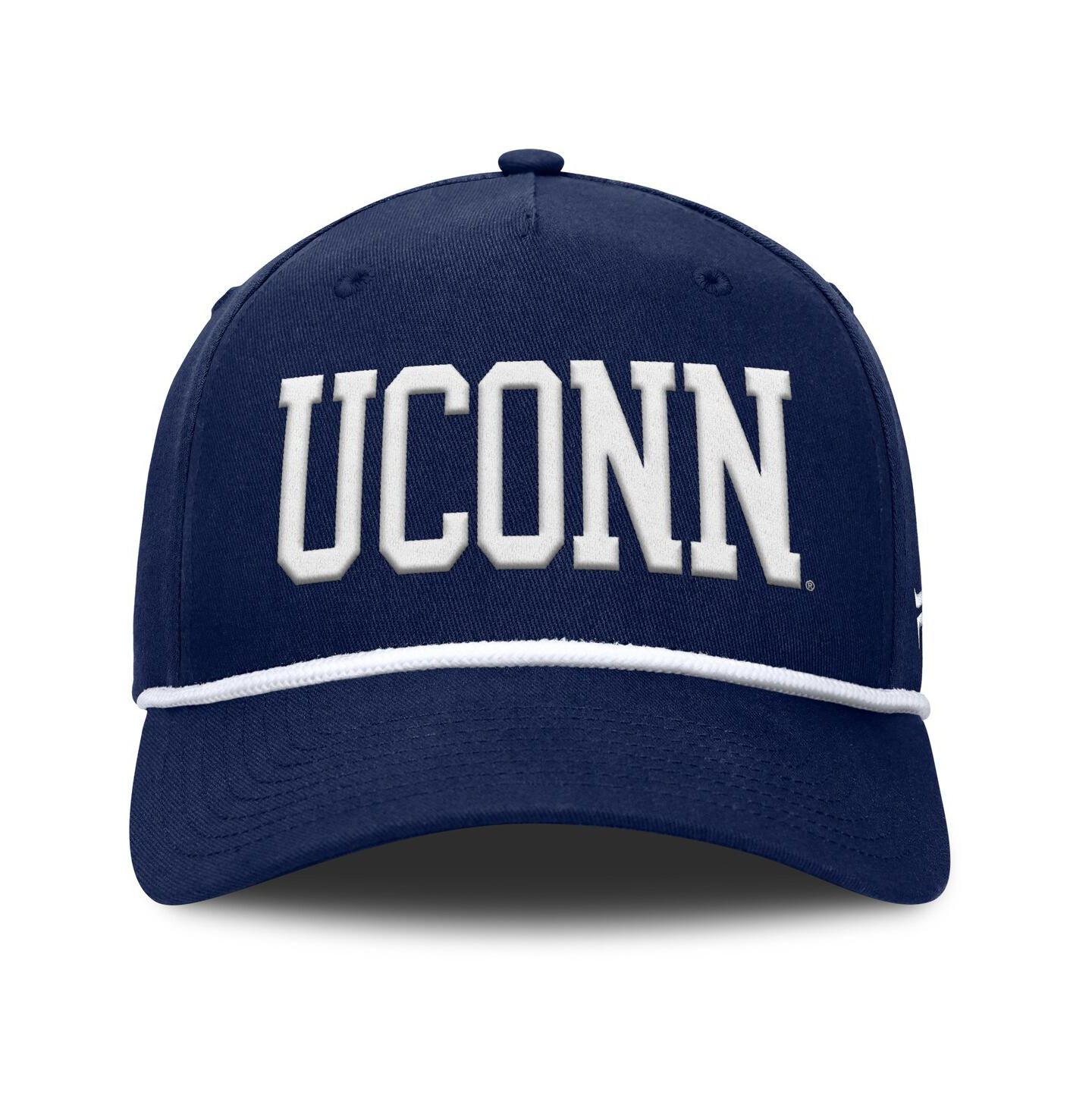 Мужская кепка Fanatics Navy UConn Huskies Foul Ball Rope Adjustable Hat — фото 2
