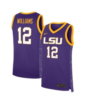Nike - Men's and Women's Mikaylah Williams Purple LSU Tigers Replica Basketball Jersey