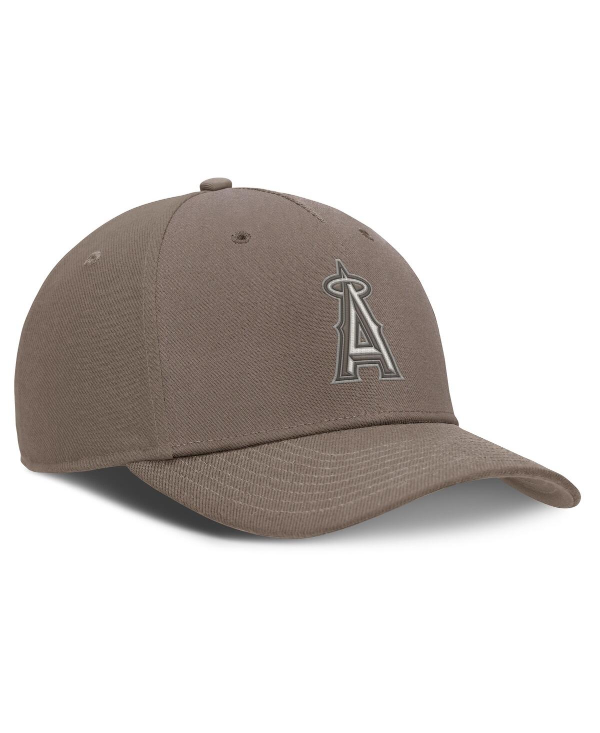 Nike Los Angeles Angels Rise  Men's Dri-fit Mlb Adjustable Hat In Brown