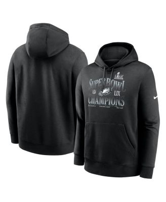 Nike - Men's Black Philadelphia Eagles Super Bowl LIX Champions 90's Retro Pullover Hoodie