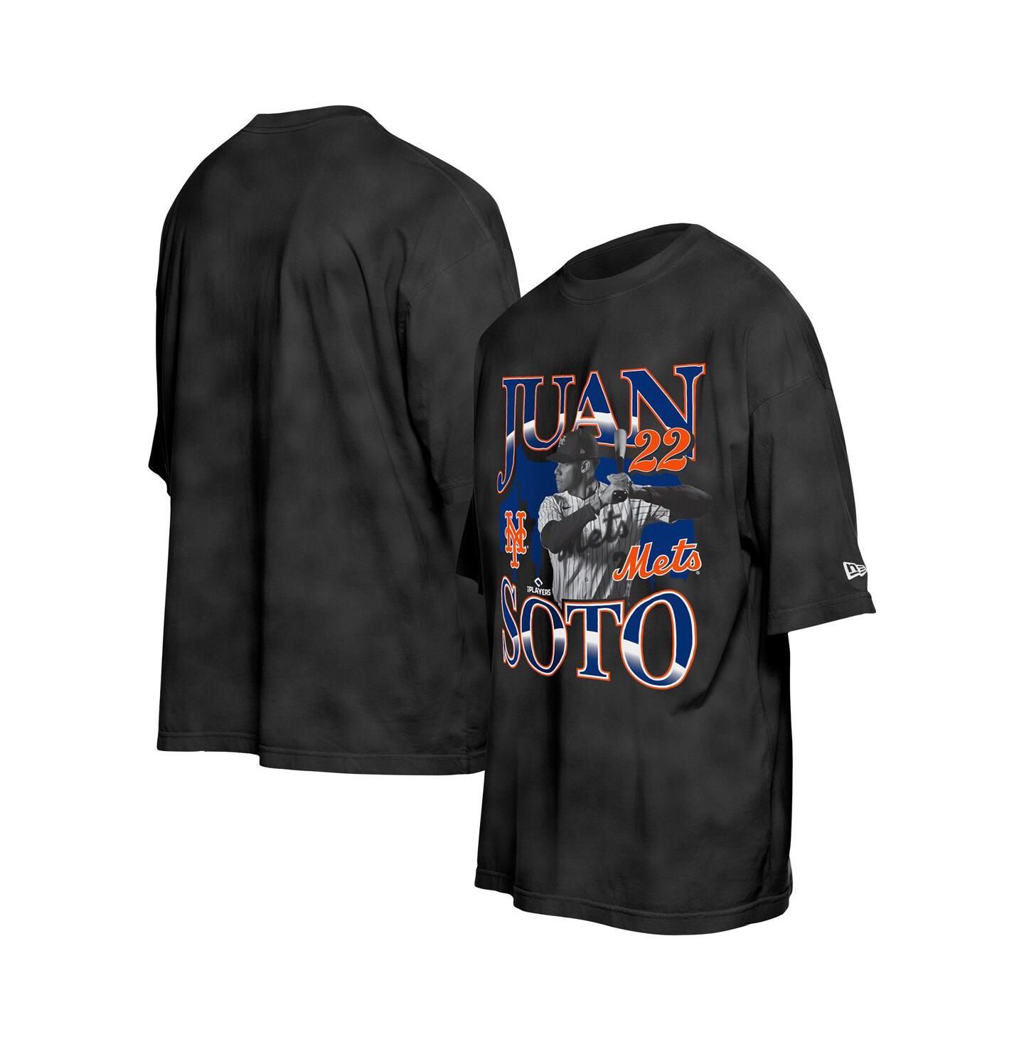 Мужская футболка New Era Juan Soto Black New York Mets Batter Up Player — фото 1