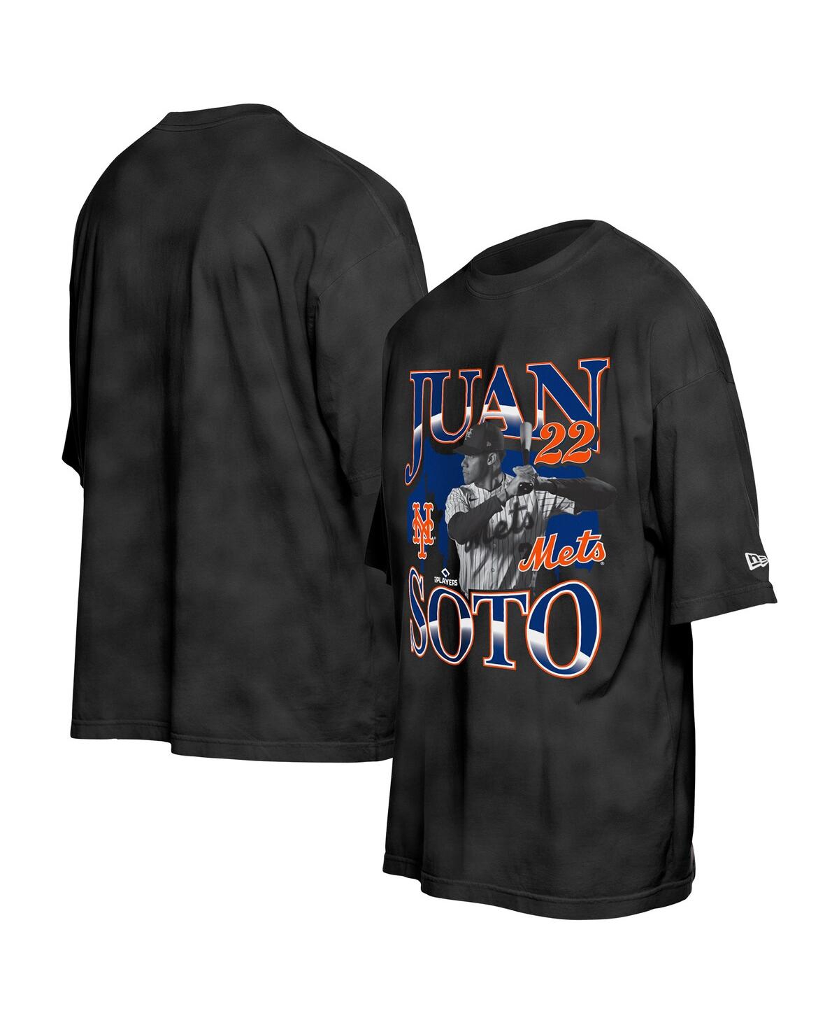 NEW ERA MEN'S JUAN SOTO BLACK NEW YORK METS BATTER UP PLAYER T-SHIRT 