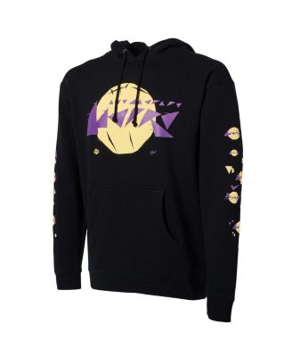 Men's NBA x Naturel Black Los Angeles Lakers No Caller ID Pullover Hoodie