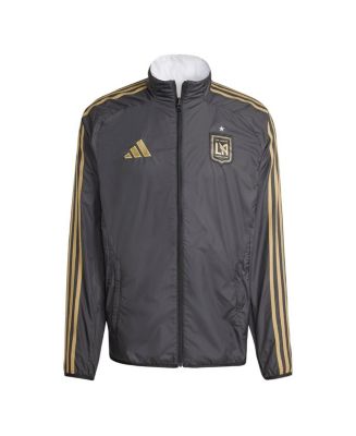 Adidas Men's Black/White LAFC 2025 Anthem Reversible Full-Zip