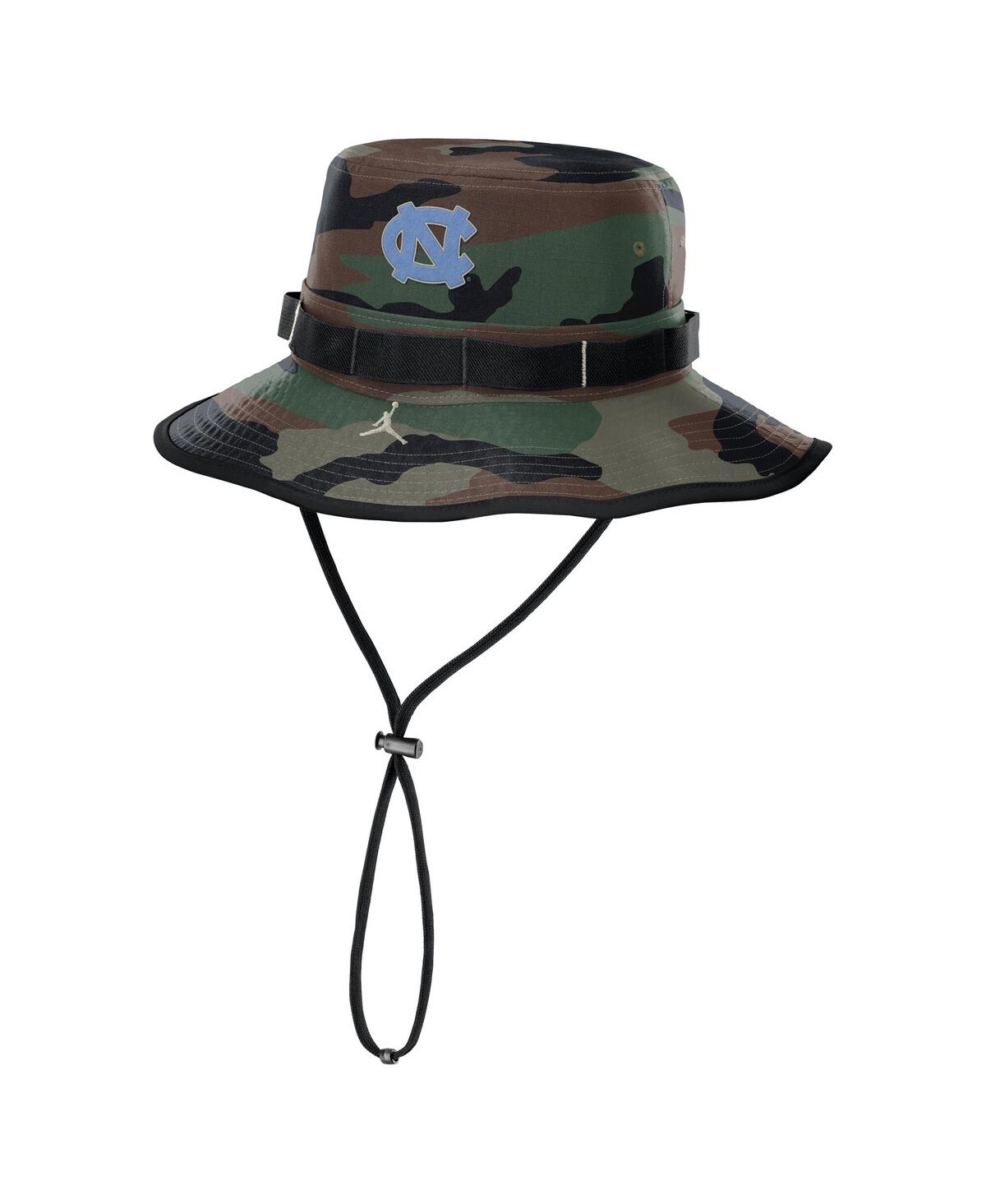 JORDAN MEN'S CAMO NORTH CAROLINA TAR HEELS 2024 MILITARY APPRECIATION APEX BUCKET HAT 