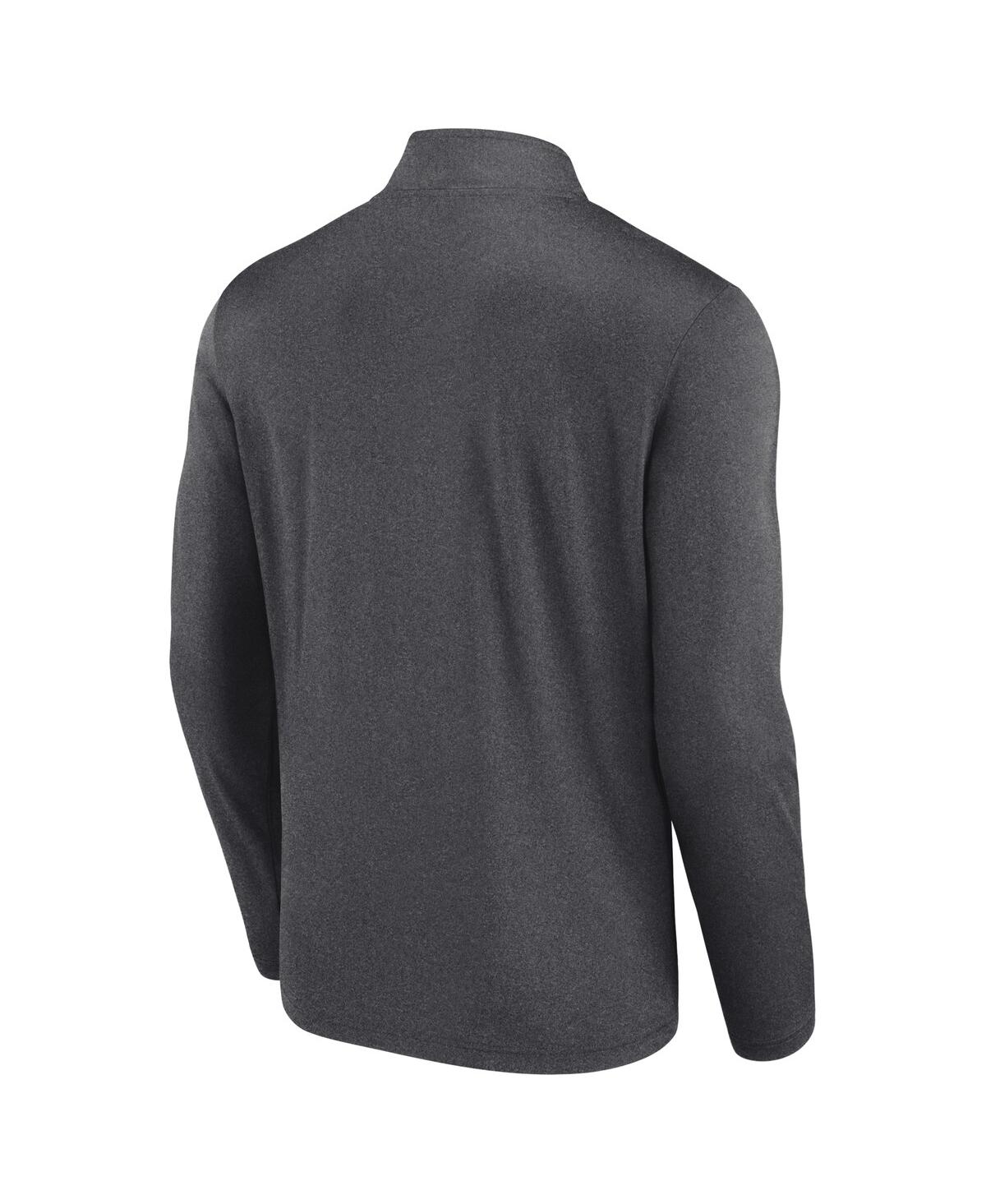 Fanatics Men's Charcoal Pittsburgh Steelers Head-to-head Quarter-zip Sweatshirt In Charcoal