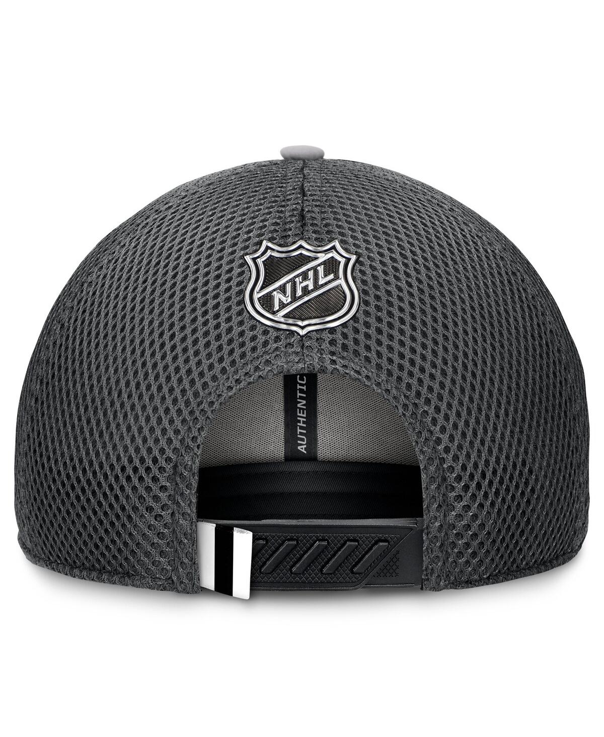 Fanatics Men's Gray New Jersey Devils Authentic Pro Home Ice Trucker Adjustable Hat In Gray