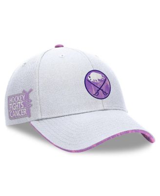 Fanatics - Men's White Buffalo Sabres Authentic Pro Hockey Fights Cancer Adjustable Hat