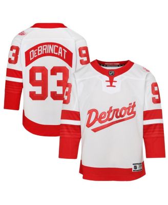 Outerstuff - Big Boys and Girls Alex DeBrincat White Detroit Red Wings 2025 NHL Stadium Series Premier Player Jersey