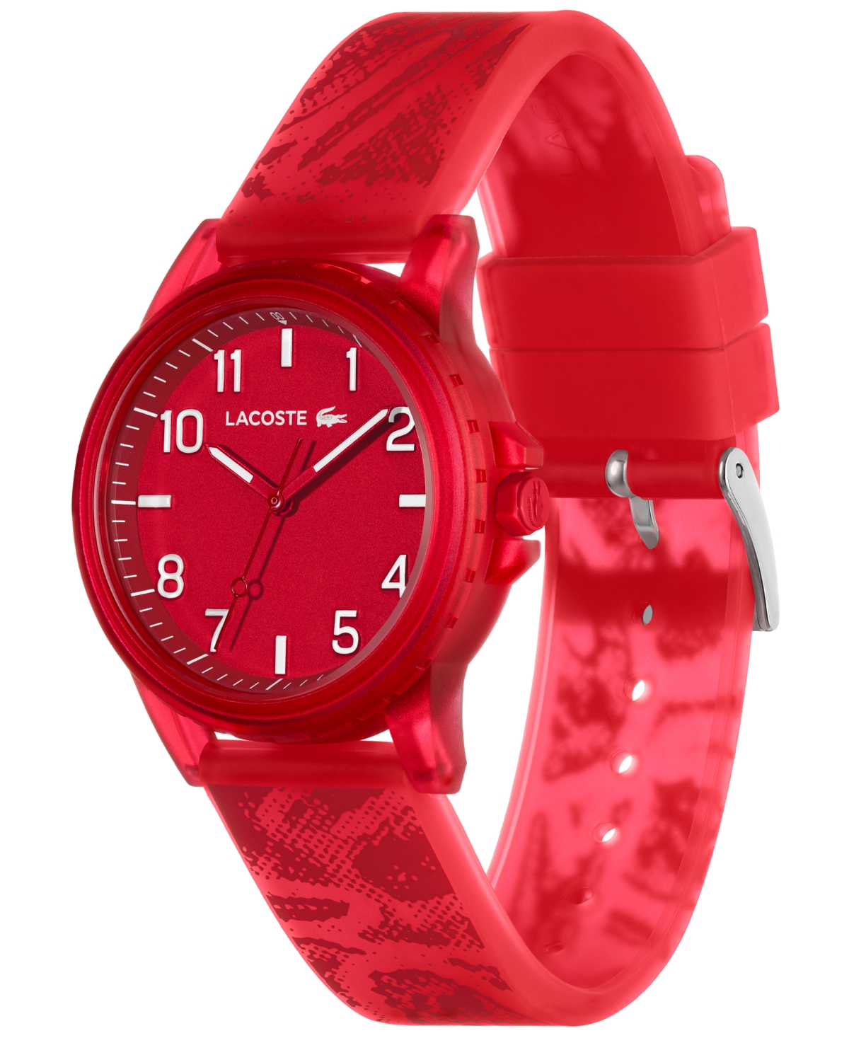 Lacoste Kid's Rider Red Silicone Strap Watch, 36mm In Red