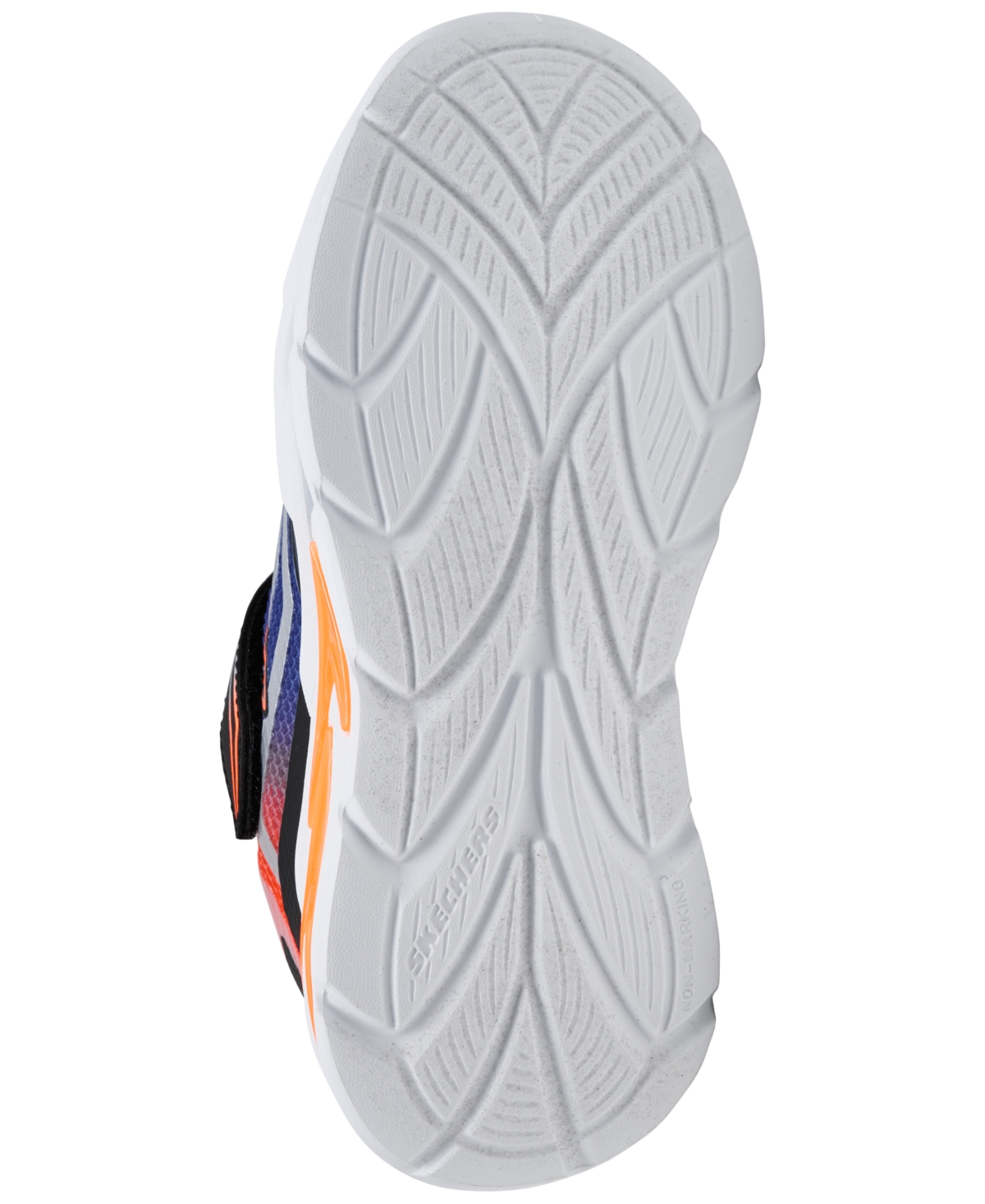 Skechers Toddler Kids S Lights: Flex-glow Ultra Fastening Strap Light-up Casual Sneakers From Finish Line In Black,silver
