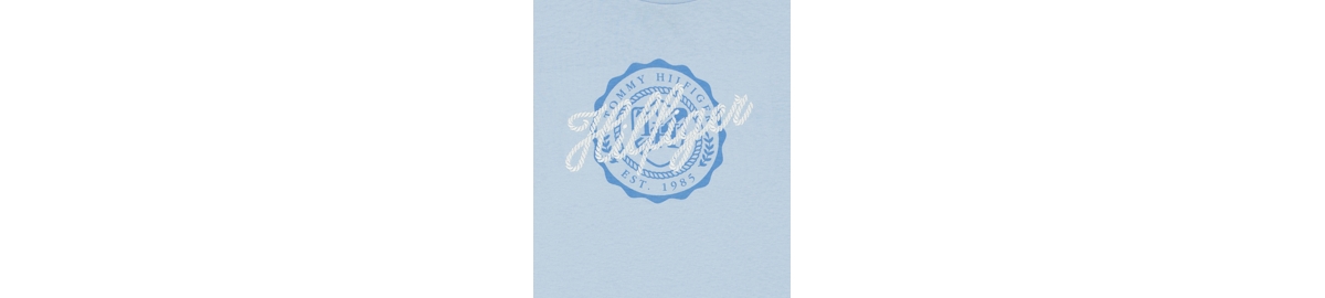 Shop Tommy Hilfiger Big Girls Script Classic Short Sleeve T-shirt In Windsurfer