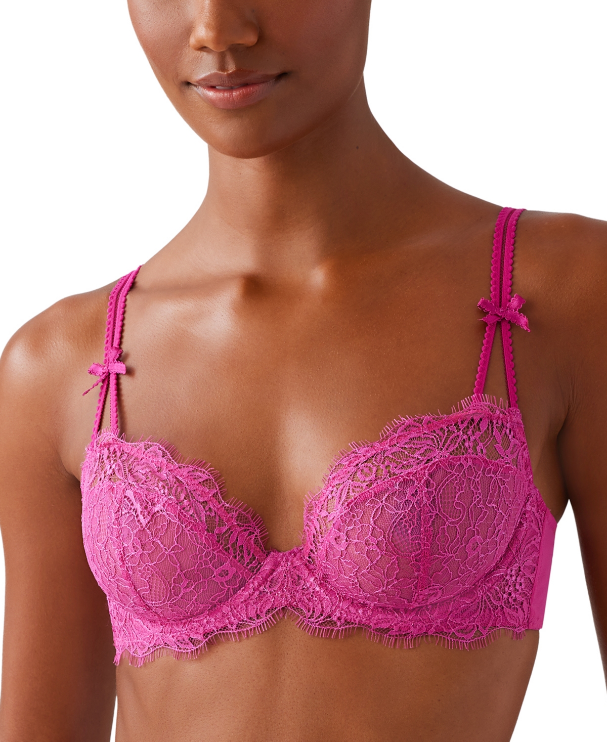 B.tempt'd By Wacoal Women's It's On Lace Underwire Bra 951296 In Fuchsia Red