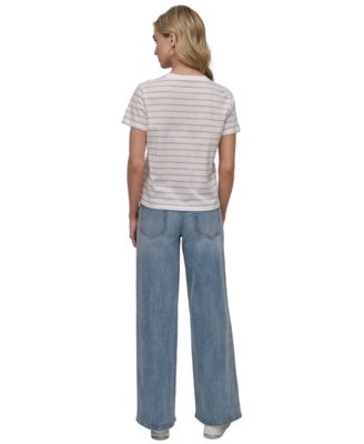 Petite Striped Crewneck T-Shirt