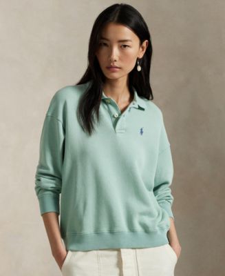 【送料&関税込】Polo Ralph Lauren Sweatshirt Long Sleeve Polo Ralph Lauren Women's Lightweight Fleece Long-Sleeve
