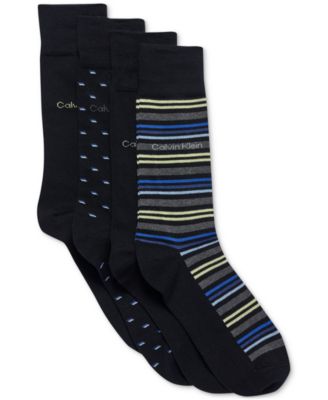 Calvin Klein - Men's 4pk. Textured Logo Crew Socks
