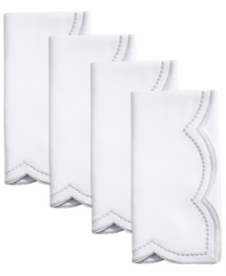 Embroidered Polka Dot Napkin, Set of 4