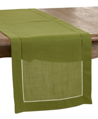 Hemstitched Border Table Runner, 16" x 54"